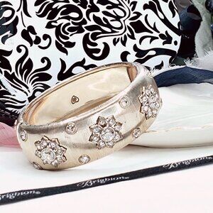 Brighton Eleganza Crystal Statement Hinged Bangle Bracelet